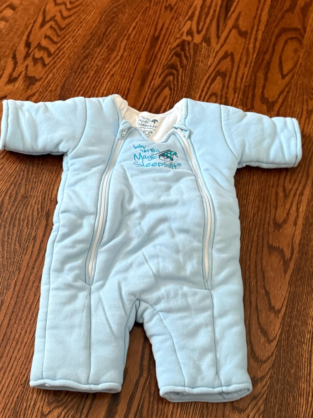 Baby Merlin’s Magic Sleepsuit Light Blue Baby One-Piece sleep suit